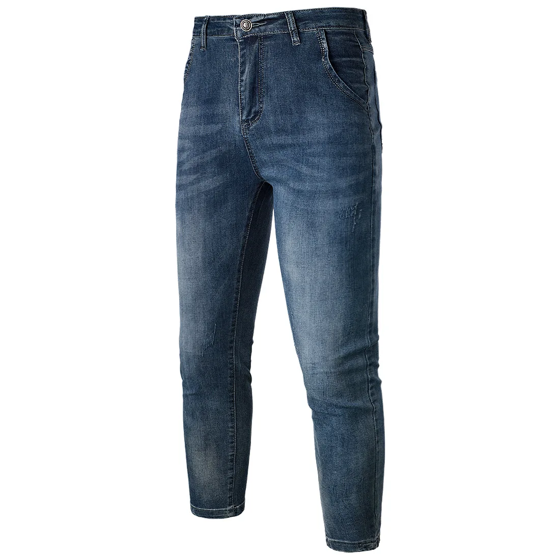 NK308 Осенние Новые Мужские Простые и стильные джинсовые брюки-модные брюки |