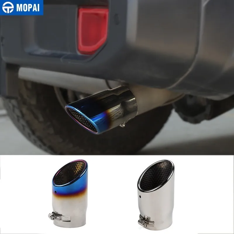 MOPAI Автомобильный задний хвост Exhause украшение трубы для Jeep Wrangler JL 2018 2021 Внешнее
