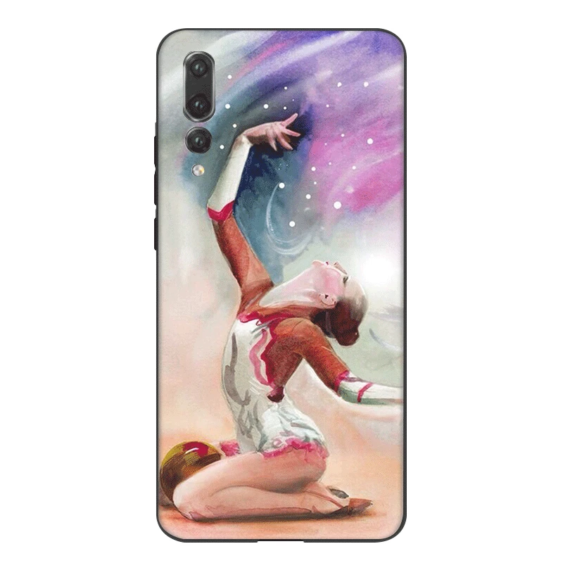 Чехол для телефона из ТПУ Honor Note 10 View 20 6A 7A 7C 7X8 8X 8C 9X9 Lite Pro Cover Painting Girl Sport