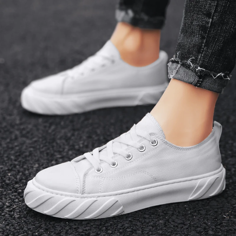 2019 мужская повседневная обувь парусиновая модная на плоской подошве брендовая