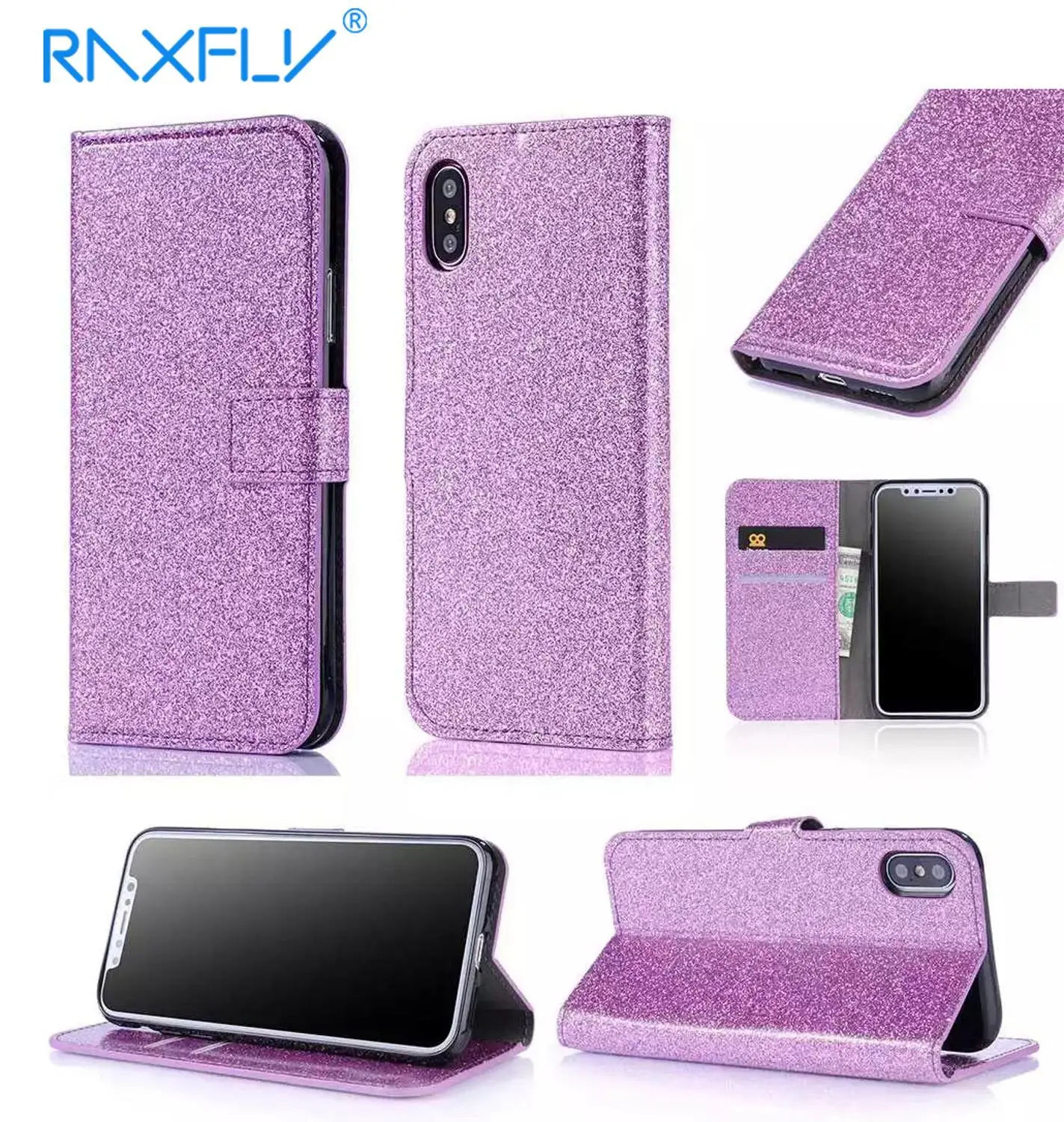 RAXFLY кожаный флип чехол для iPhone X XR XS MAX 8 7 Plus Мода Обложка 6 6s Роскошный