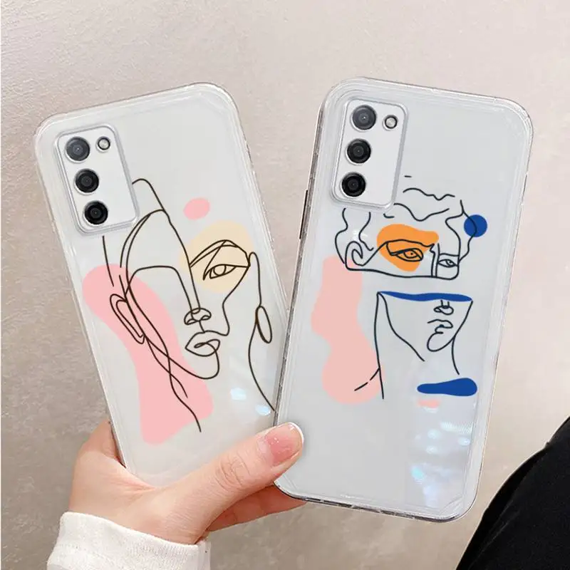 

Art Abstract Phone Case Transparent For oppo R17 R15 R11 R9 F11 A32 A39 K7 K5 S X PRO PLUS moible bag