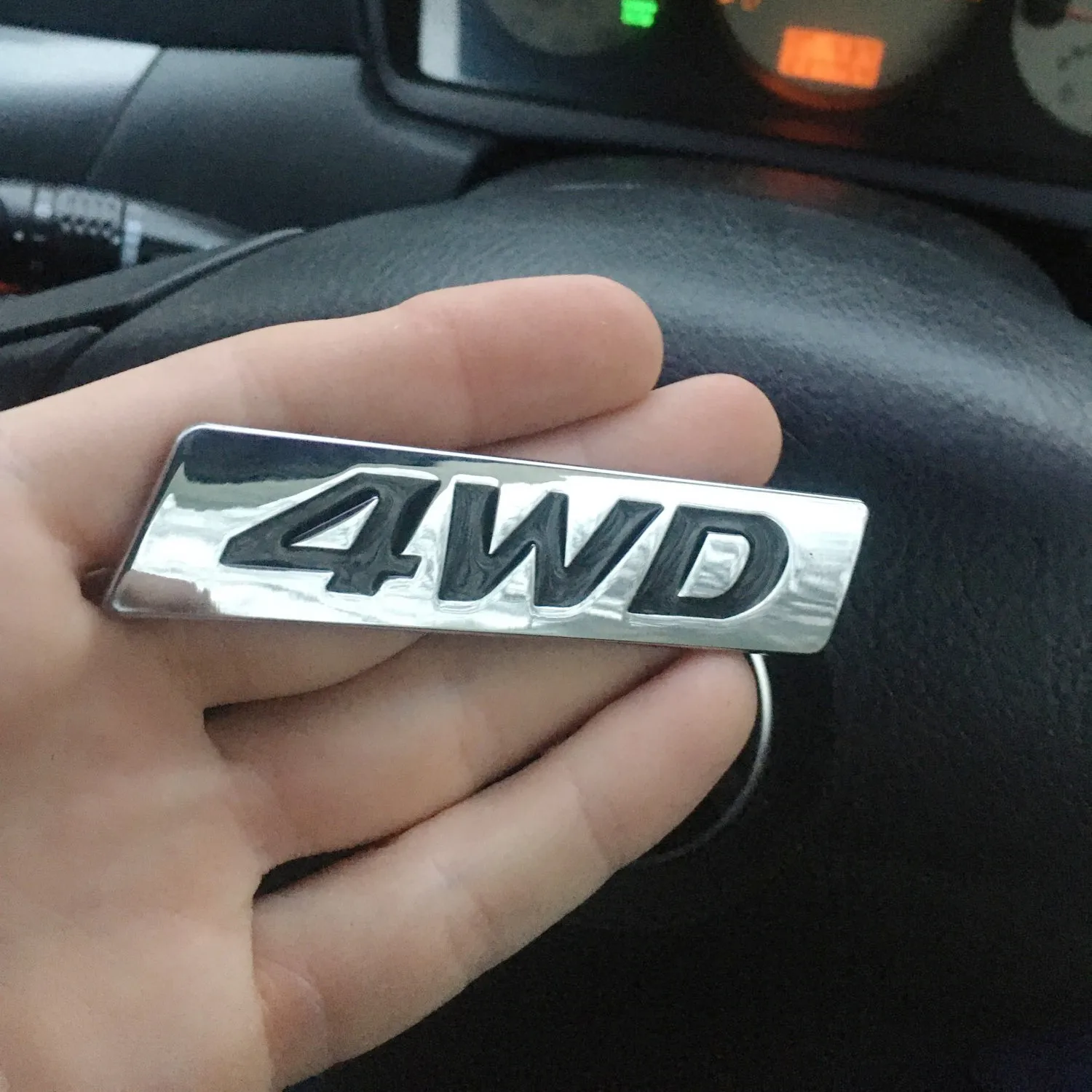 

1X 3D Matt Metal Sticker 4WD Emblem 4X4 Badge Decal Car Styling For Honda CRV Accord Civic Suzuki Grand Vitara Swift SX4