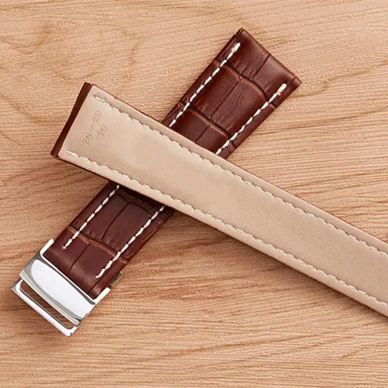 20mm 22mm 24mm Hight Qualite Genuine Leather Watch Band Strap Bracelet Fit For Bailing Avenger Series Watch