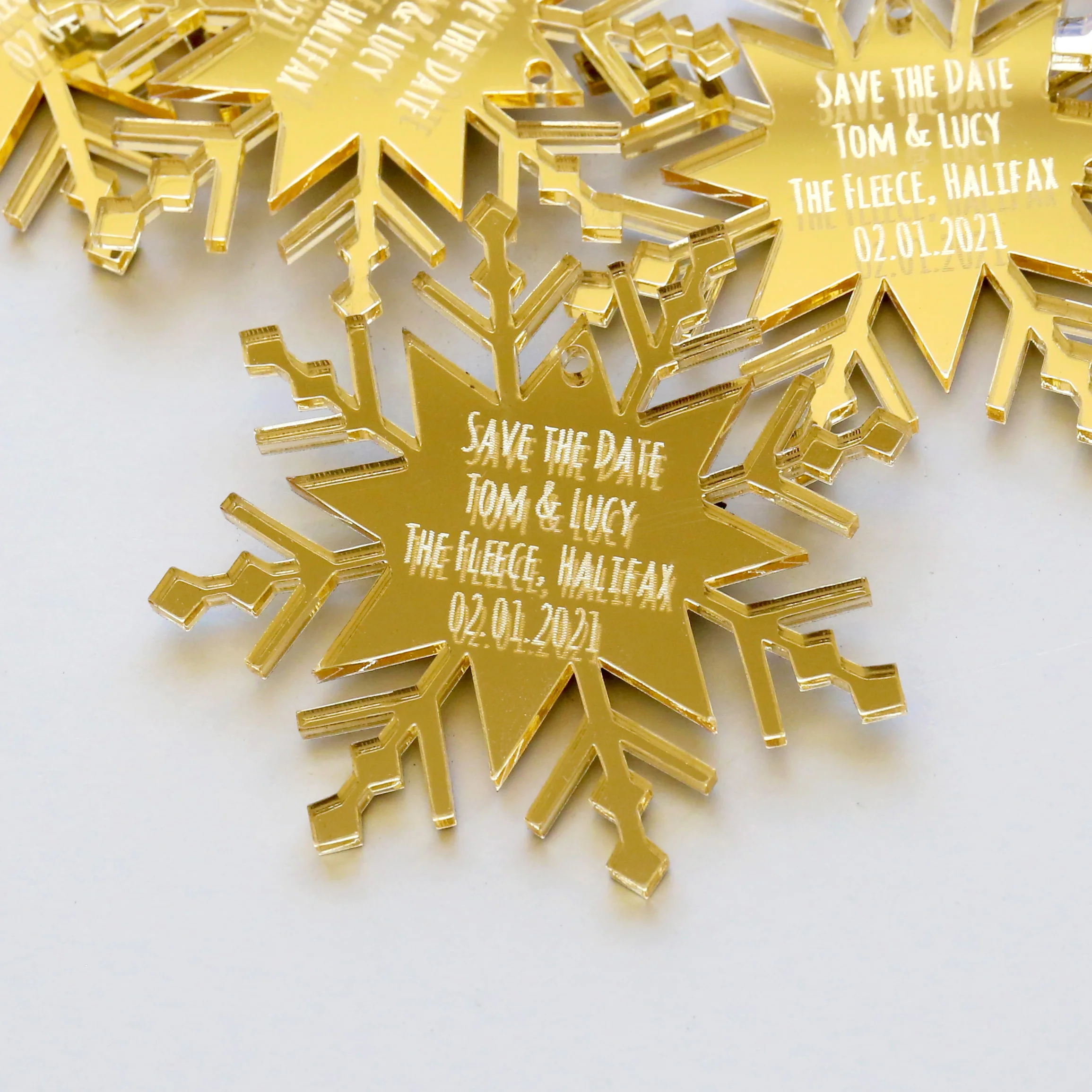 Изготовленный на заказ зеркальный набор магнитов для сохранения даты акриловая