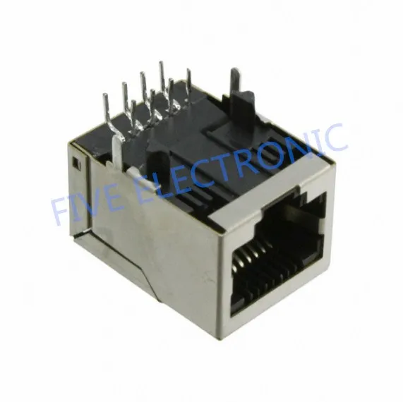 J00 0042 1 порт RJ45 Magjack коннектор через отверстие 10/100 Base TX automJ00 0042NL Dix|Соединители| |