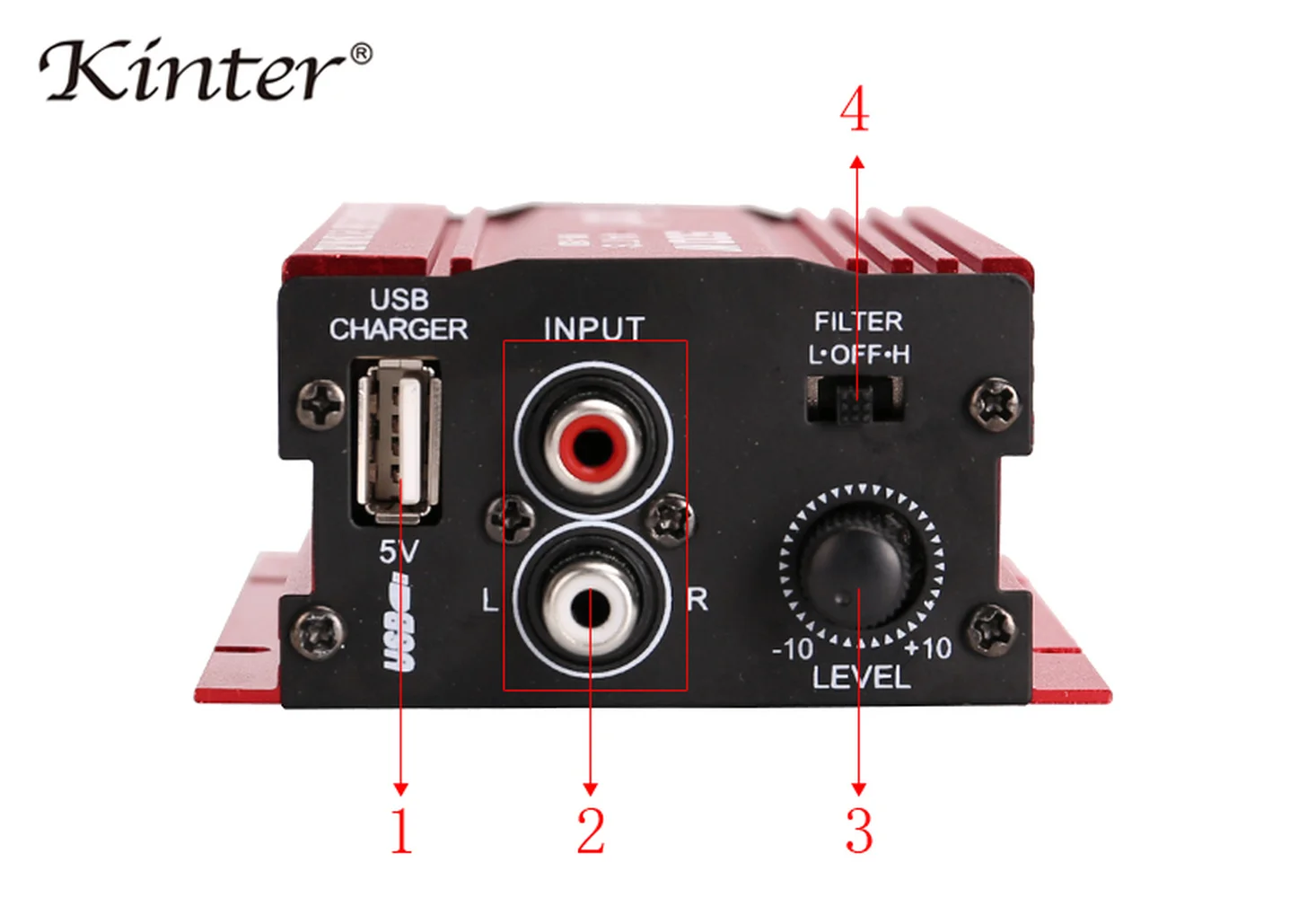 Мини-Усилитель Kinter профессиональный аудиоусилитель Hi-Fi стерео сабвуфер