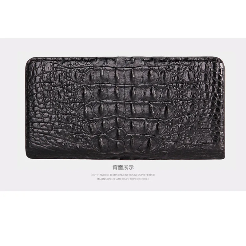 

Crocodile Man Business Affairs Fashion For Genuine Leather Hand Package Male High Archives Long Fund Zipper Wallet free shipping