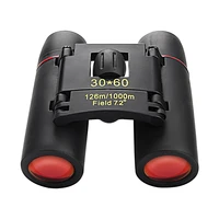 pocket mini binoculars powerful zoom 30x60 hd night visiontelescope long range for hunting camping equipment spyglass child