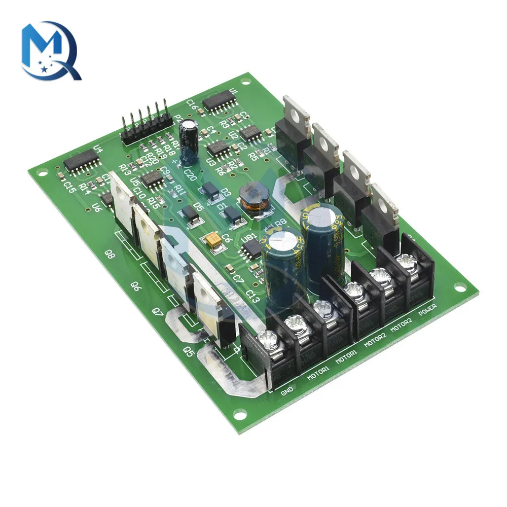 Двойной мотор DC3V-36V 15A модуль управления МОП-драйвером H-Bridge IRF3205 плата высокой