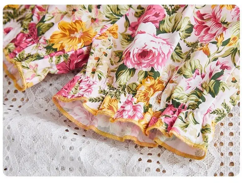 

2020 Summer New Spanish retro dress baby girl clothes print sleeveless dress for girls Sweet cute princess dress vestidos Y2934