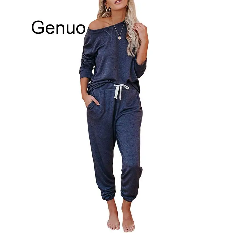 The New Tie-dye Two-piece Suit Nightclothes European And American Casual Home Clothing Pajamas Sleepwear Woman Pyjamas Homewear