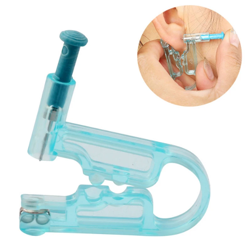 

1set Disposable Ear Piercing Guns Painless Sterile Puncture Ear Piercer Machine Earrings Studs Ear Body Jewelry Piercing Gun