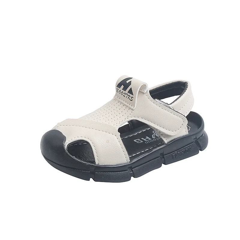 

Kids Shoes for Boy Sandals Beige Yellow Casual Todler Boys Shoes Closed Toe Hollow Out Summer Beach Shoes Outdoor Sandles E04251