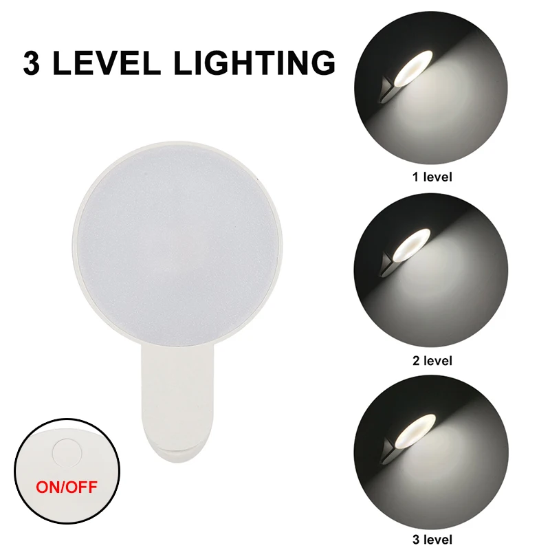 Мобильный телефон светодиодное кольцо для селфи с светильник 9 лампы мини Круг