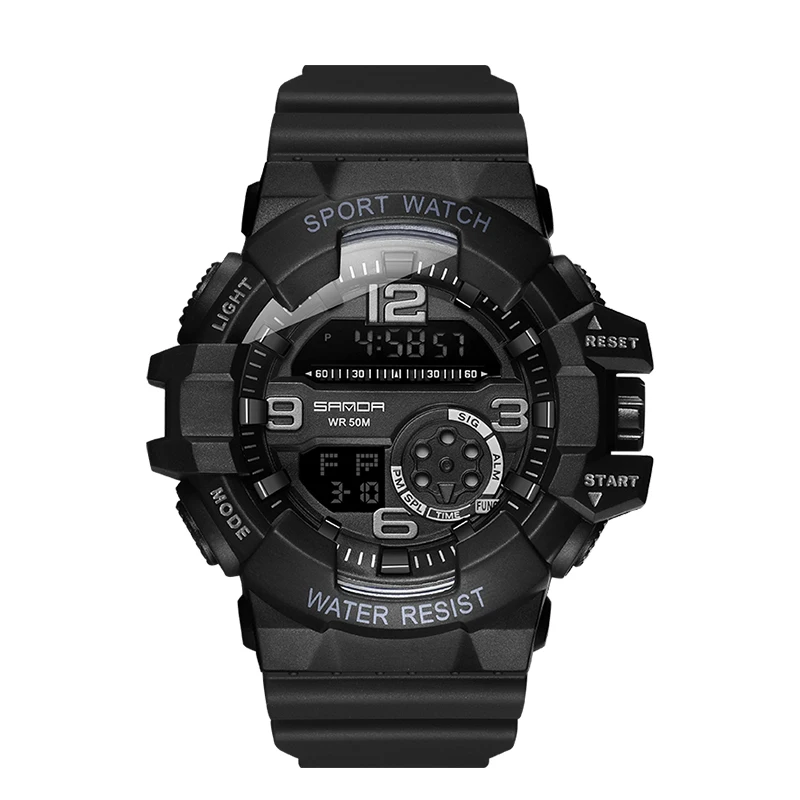 

50Bar Waterproof Men's Digital Watch Fashion Multifunction Outdoor Sports Personality Student Electronic Watch Boy Gift Clock