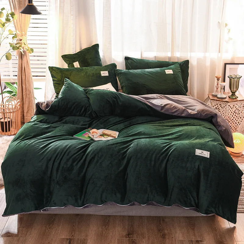 Новинка 2019 фланелевый флисовый комплект постельного белья с кристаллами