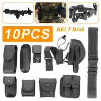 police security guard modular enforcement equipment duty waist belt nylon outdoor tactical military training utility kit