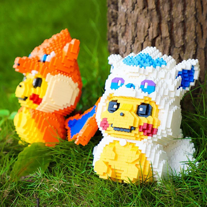 

1910pcs Anime Doll Small Pet Particle Building Blocks DIY Cute Elf Weird Humanoid Model Doll Decoration Gift Children Toy Brick