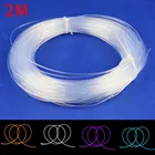 Горячая Распродажа прозрачный полимер 2 м PMMA настенные волоконно-оптического волокна волоконно-оптического кабеля Диаметр для автомобиля светодиодный свет яркий PMMA