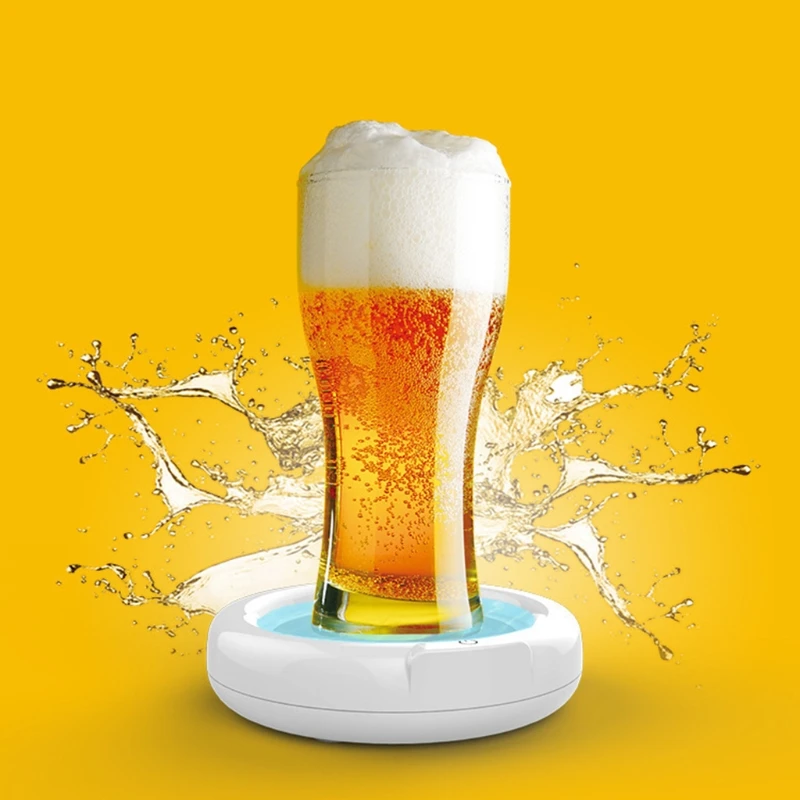 

Electric Beer Bubbler Ultrasonic Beer Foamer Portable Home Bar Beer Foam Maker Foaming Machine USB Charging