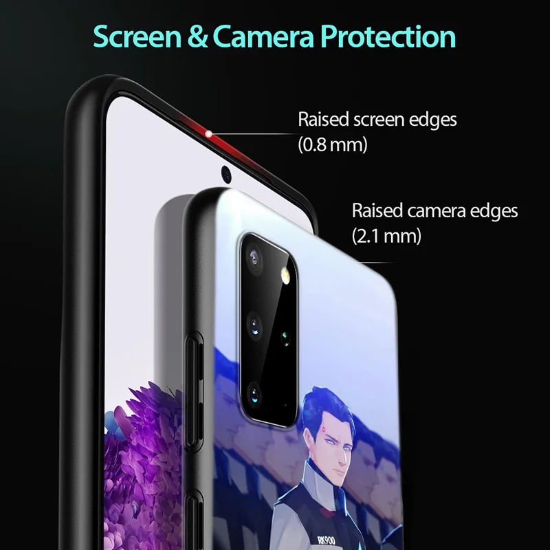 

Detroit Become Human RK800 Connor for Samsung Galaxy A12 S20 FE Plus Ultra Note 10 Lite A91 A71 A51 A42 A21S 5G Phone Case