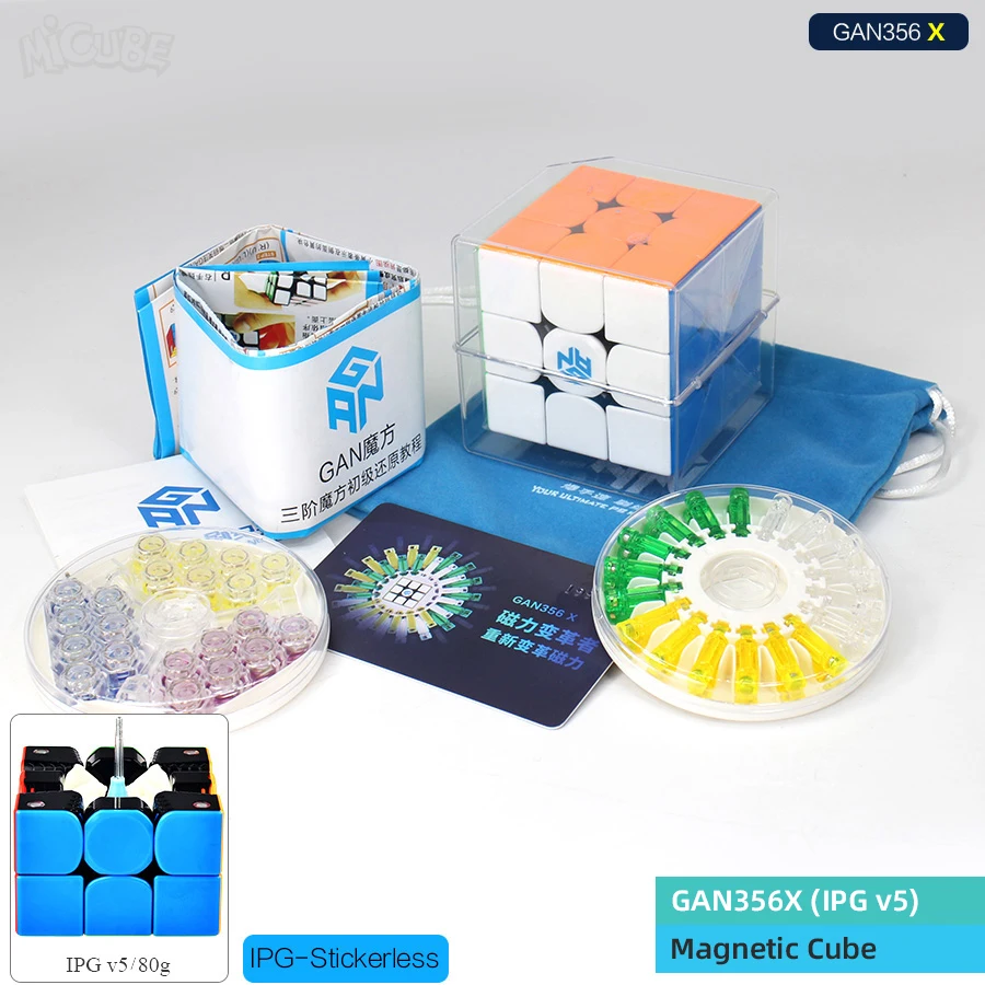 GAN356x-IPGv5 3x3x3 Gan 356 Air Master Advance Master Gan Air S Gan Air SM Магнитные подарки Cfop формула карты скорость магниты магические кубики 3x3 - Цвет: GAN356x-IPGv5