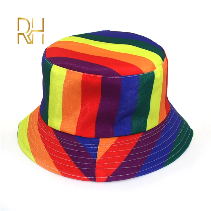 Хлопковая Лоскутная Панама блестящая Радужная цветная шляпа в стиле хип хоп