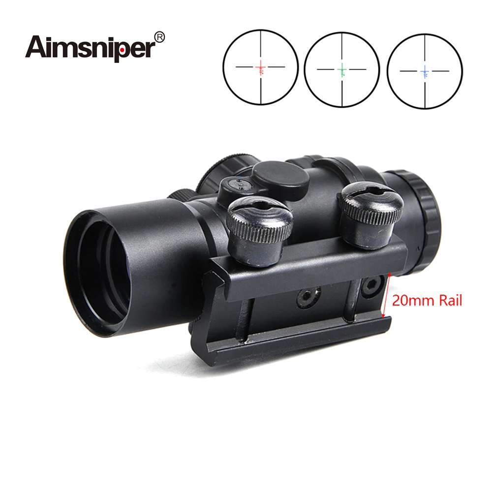 Оптический прицел Aimsniper 3 5x30 красный зеленый синий тактический для охотничьей