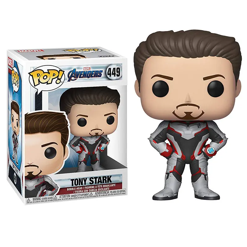 Флуоресцентный желтый FUNKO POP Marvel Мстители: эндшпиль танос Тор Человек-паук Халк Стэн ли Железный ПВХ фигурка игрушки для детей Рождественский подарок - Цвет: Флуоресцентный желтый