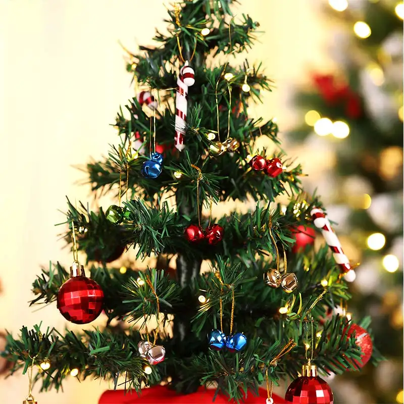 150 шт. милые мини-украшения для рождественской елки крест подвеска-колокольчик