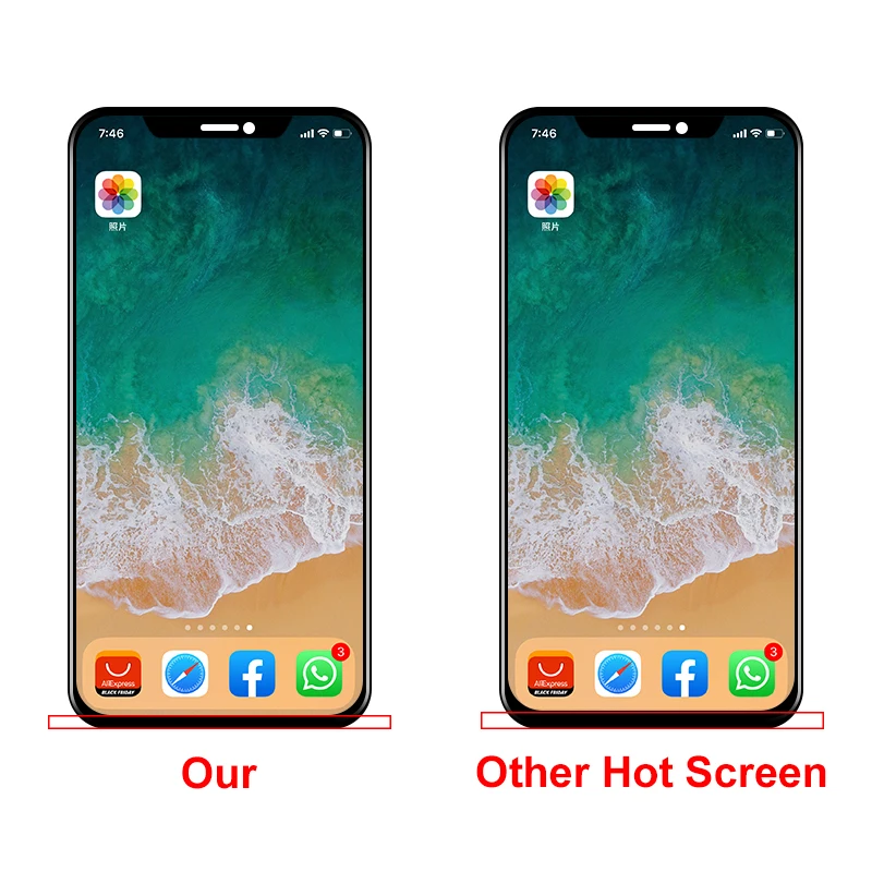 Класс AAA+++ для iPhone X XS XR XS MAX lcd с 3D сила кодирующий преобразователь сенсорного экрана в сборе для iPhone X ЖК-дисплей без битых пикселей