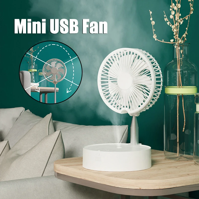 

Fans Portable Remote Controlled Cooling Fans Telescopic Spray Hydration With Light Long Life Battery Evaporative Air Cooler