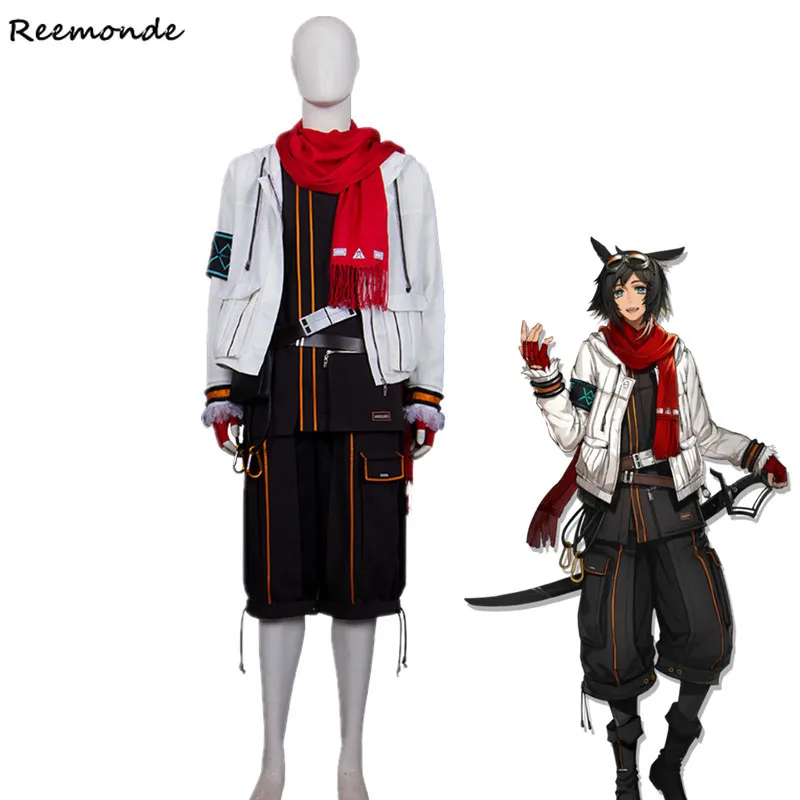 

Костюм курьера из игры «Рыцари», костюм для косплея, пальто, куртка, штаны, боевой костюм, синтетический парик, на Хэллоуин, для мужчин и маль...