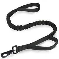 amazingbuy tactical bungee dog leash dog accessories adjustable nylon military leash for dog with 2 control handle
