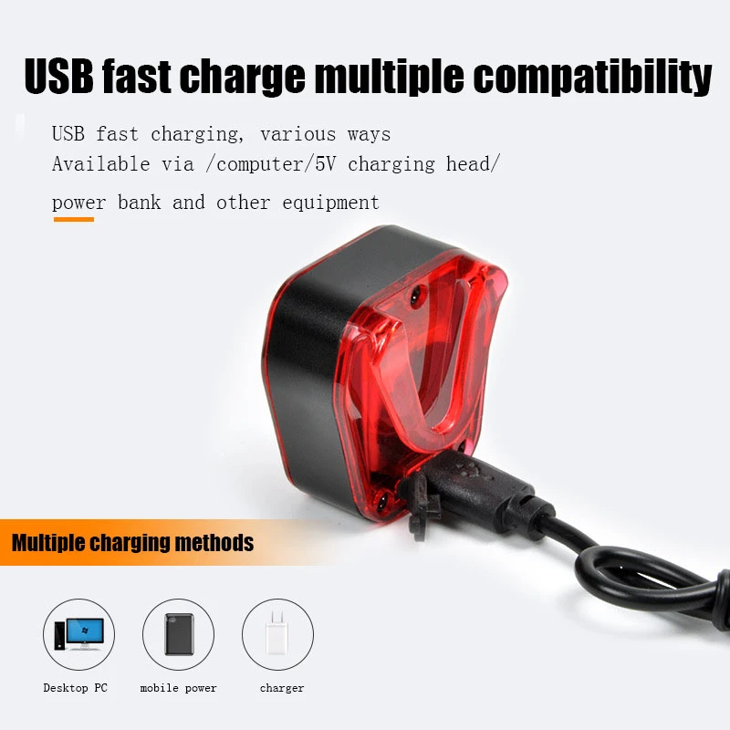 

30hrs Bike LED Rear Light USB Bicycle light Waterproof Cycling Taillight MTB Road Bike Back Tail Light Bike Accessories Kit 2020