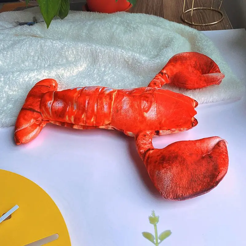

kitten Cat Toy Simulation Lobster Toy gatos Catnip Lobster cat paw toy toys USB Charging