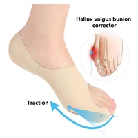 1 pair big toe protector adjust unisex soft pedicure socks for bunions hallux valgus orthopedic bandage foot care toe correction