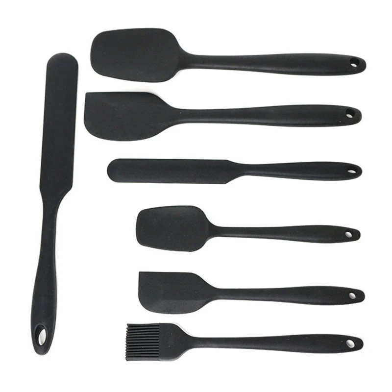 Набор силиконовых шпателей интегрированная кухонная утварь 7 предметов для