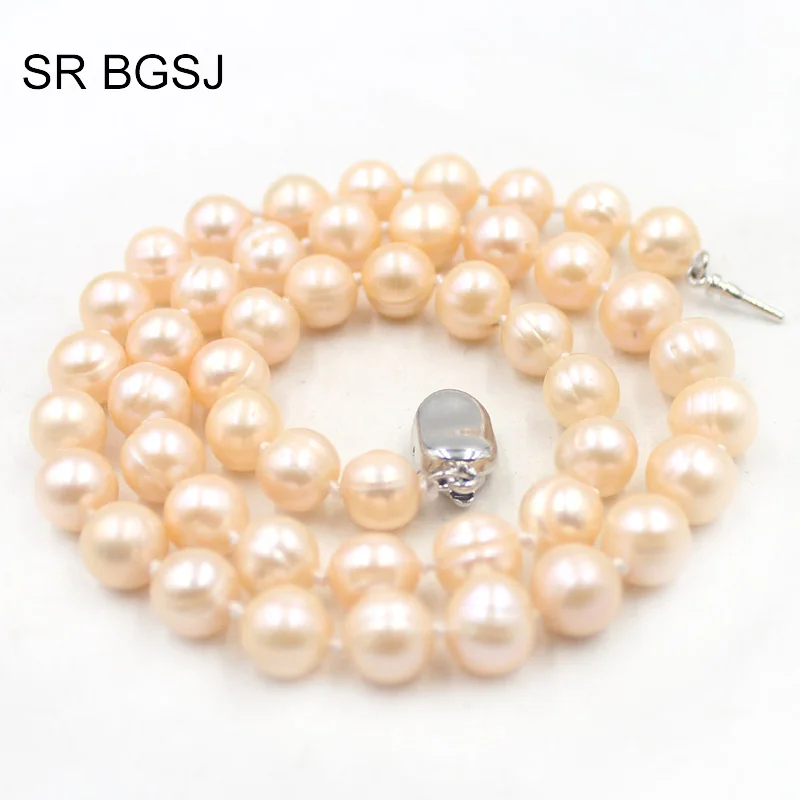 Бесплатная доставка 8-9 мм белый розовый фиолетовый серый круглый