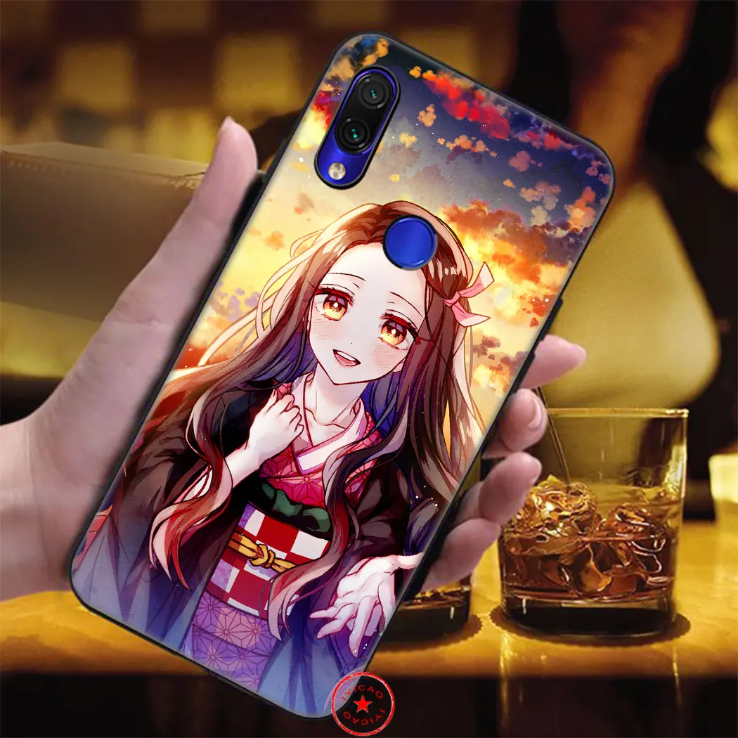 IYICAO аниме Demon Slayer Мягкий силиконовый чехол для Xiaomi Redmi Note 5 6 7 8 Pro 5A Prime 4X |