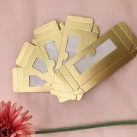 Empty gold box Золотая пустая коробка с белый лоток Великолепная мягкая картонная коробка - Цвет: Empty gold box
