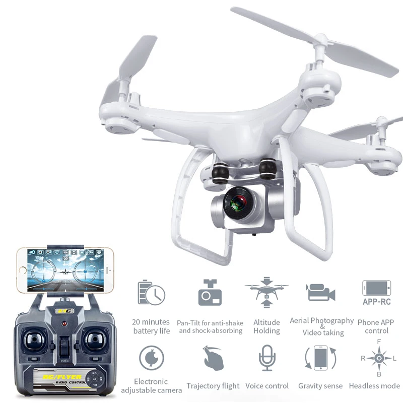 Профессиональный Дрон S29 с вращающейся камерой 5 МП HD Wi Fi FPV угол удержания высоты