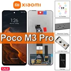 ЖК-дисплей с сенсорным экраном и рамкой для Xiaomi Poco M3 Pro, 6,5 дюйма, Замена ЖК-дисплея для Poco M3Pro M2103K19PG M2103K19PI