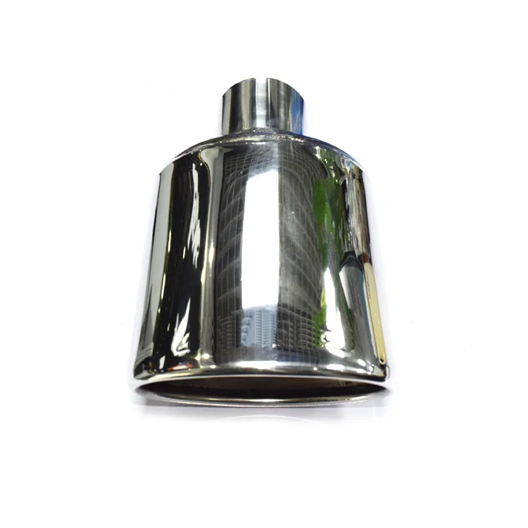 

1 шт. Овальный Универсальный наконечник для выхлопной трубы автомобиля 304 наконечники для глушителя из нержавеющей стали 54 мм Насадка для вы...