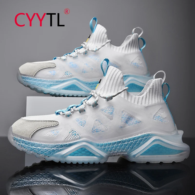 

Кроссовки CYYTL Мужские средней длины, дышащие сетчатые кеды для бега, Спортивная повседневная Уличная теннисная обувь для студентов и мальчи...