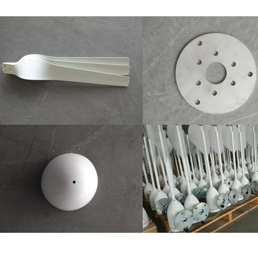 Китайский завод 2000 Вт горизонтальный ветрогенератор с 3 лопастями 12 В 24 в 48