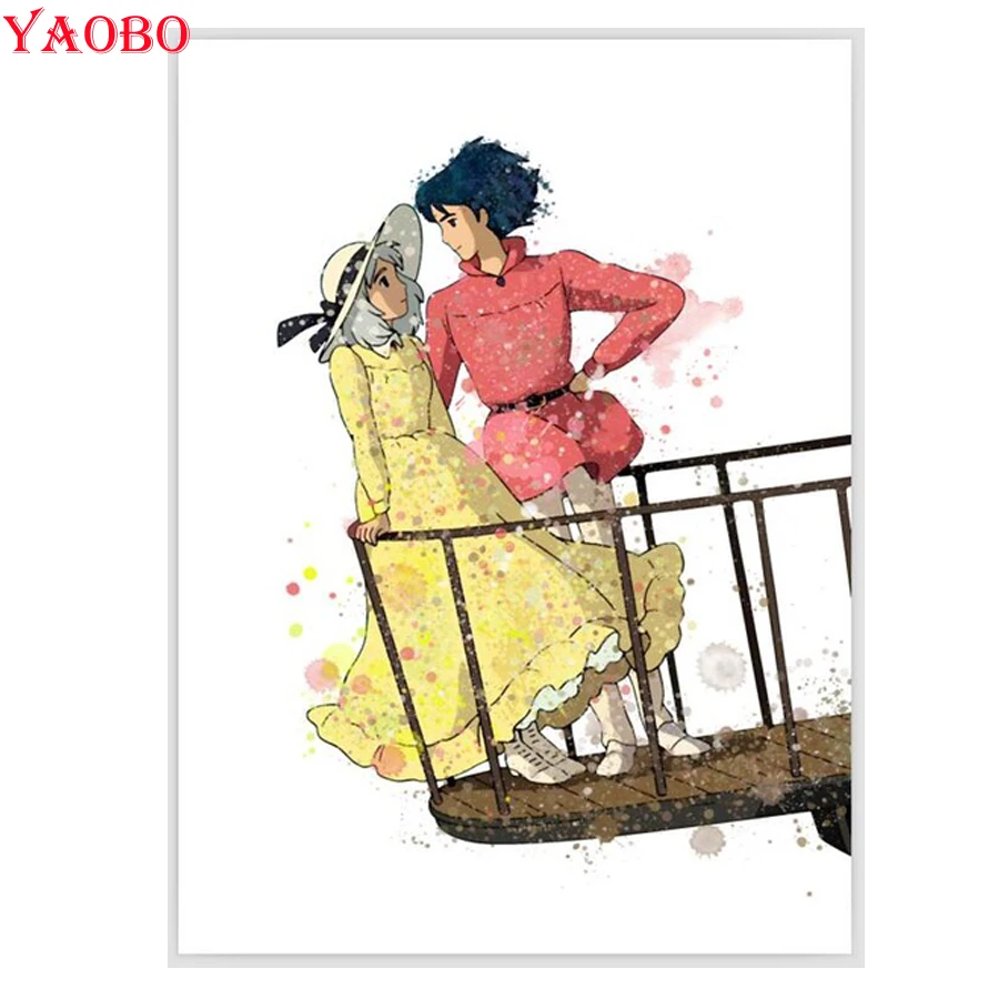 

Full Square/Round drill diamond Painting Japanese Anime 5D DIY diamond embroidery mosaic Decoration painting Girl and Boy