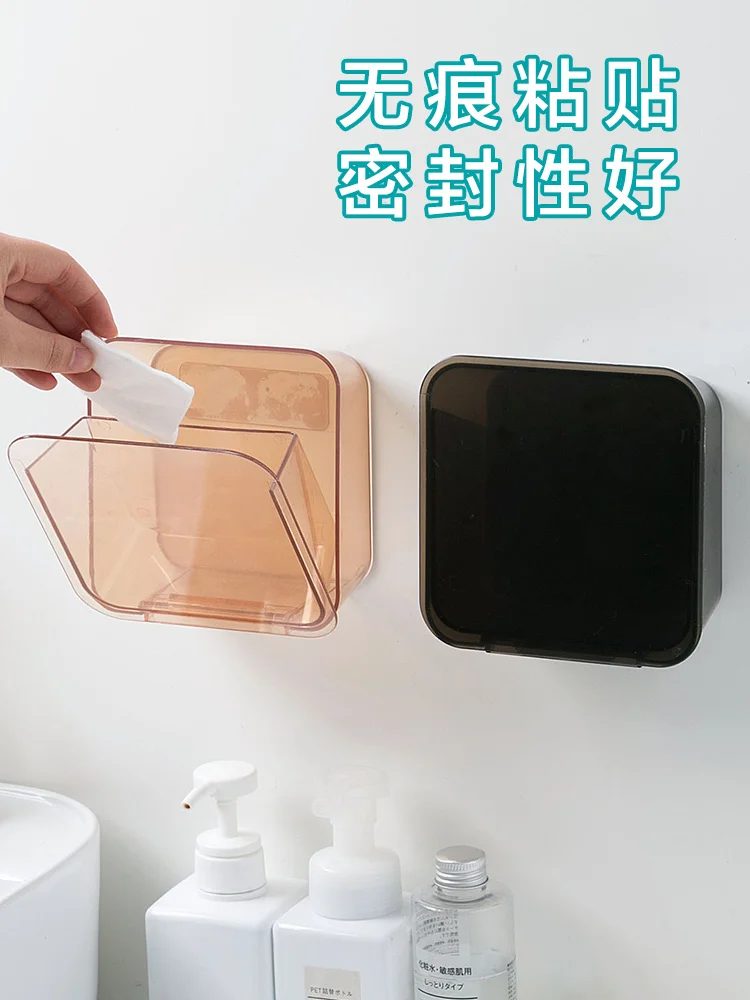 

Flip Hanging Wall Hanging Plastic Trash Can Kitchen Small Trash Bin Household Living Room and Bathroom Bedside Mini Trash Can