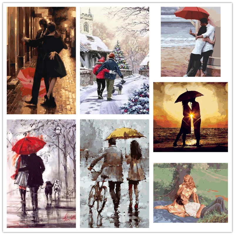 Набор для рисования по номерам на холсте без рамки | Дом и сад